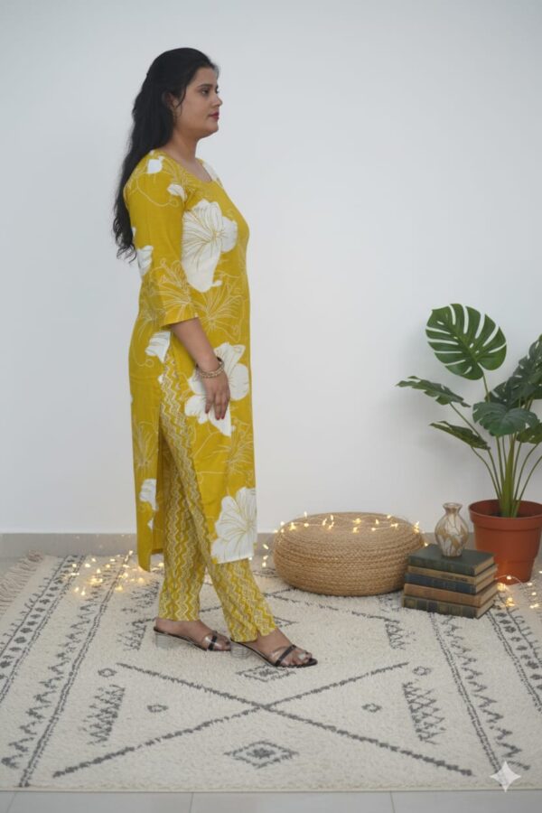 Kurta Set  Mustard Yellow