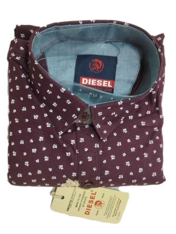 DIESEL LIGHT COFFEE SHIRT ( BRAND GENERIC )