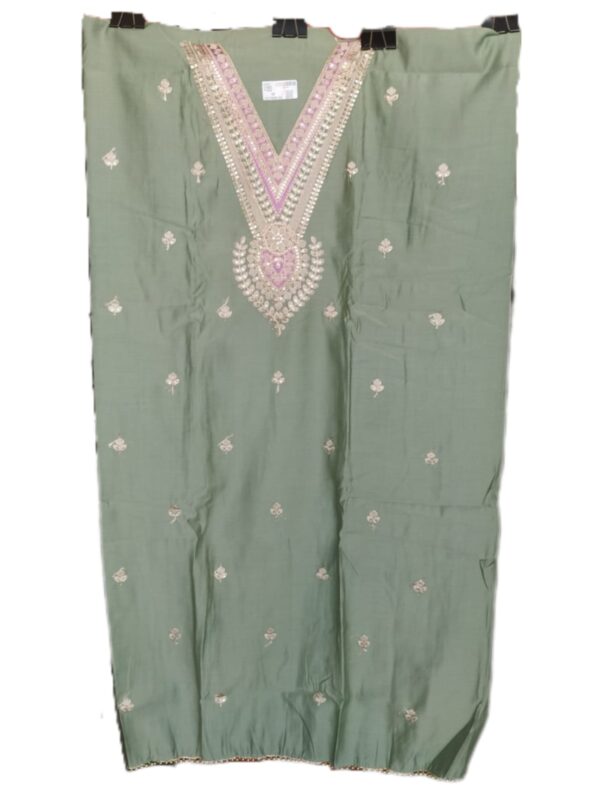 UNSTITCHED 3pcs. SUIT SET ( roman silk with viscose )