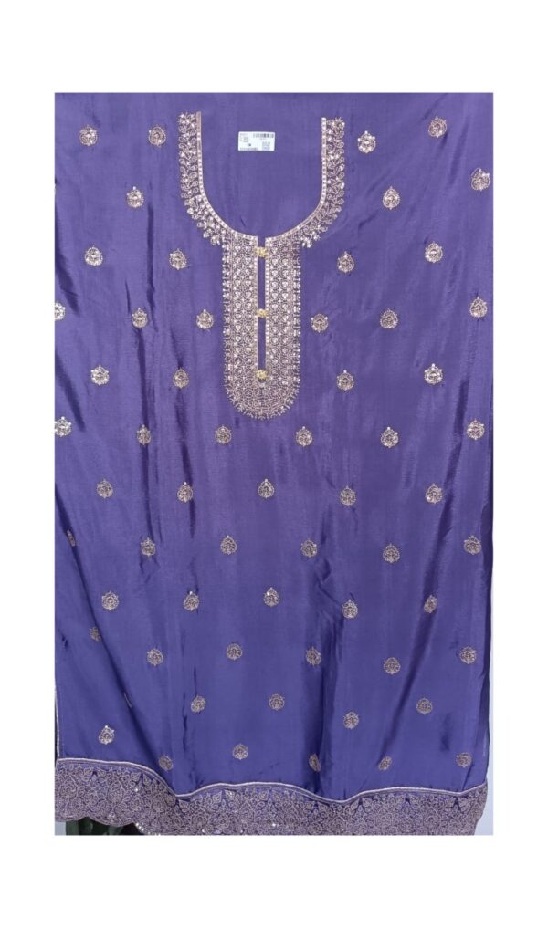 UNSTITCHED 3pcs. SUIT SET ( pure crunchy shimmer fabric )