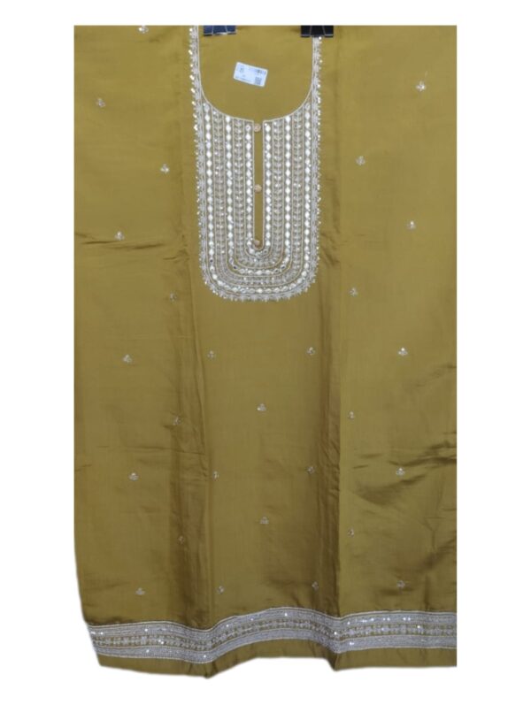 UNSTITCHED 3pcs. SUIT SET(pure romen silk with viscose)