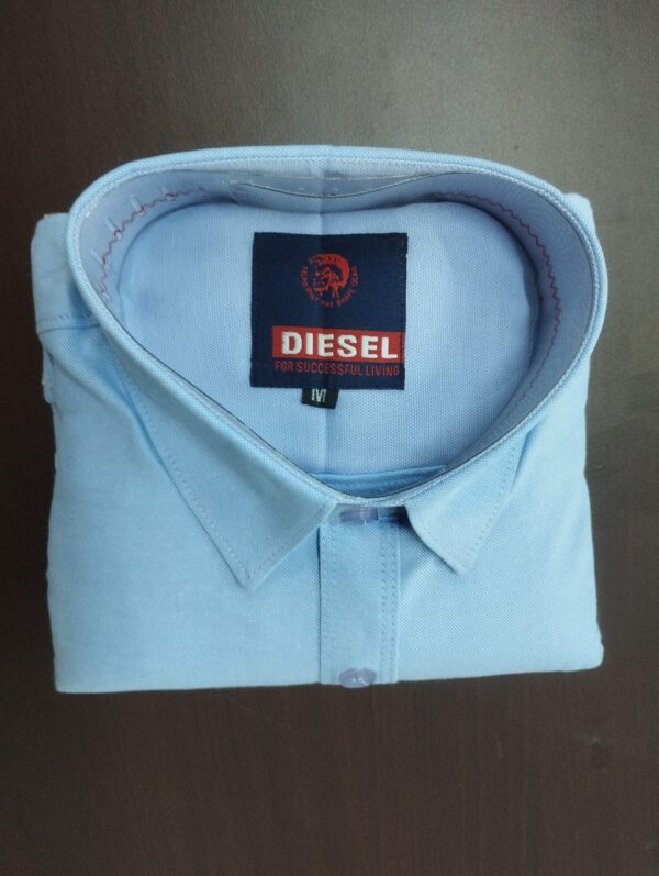 DIESEL LIGHT BLUE PLAIN SHIRT ( BRAND GENERIC )