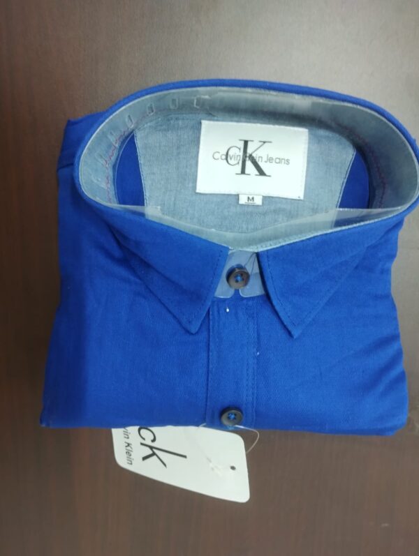 CALVIN KLEIN COTTON PLAIN SHIRT ( BRAND GENERIC )