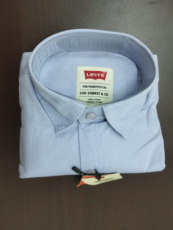 LEVIS LAVENDER COTTON PLAIN SHIRT ( BRAND GENERIC )